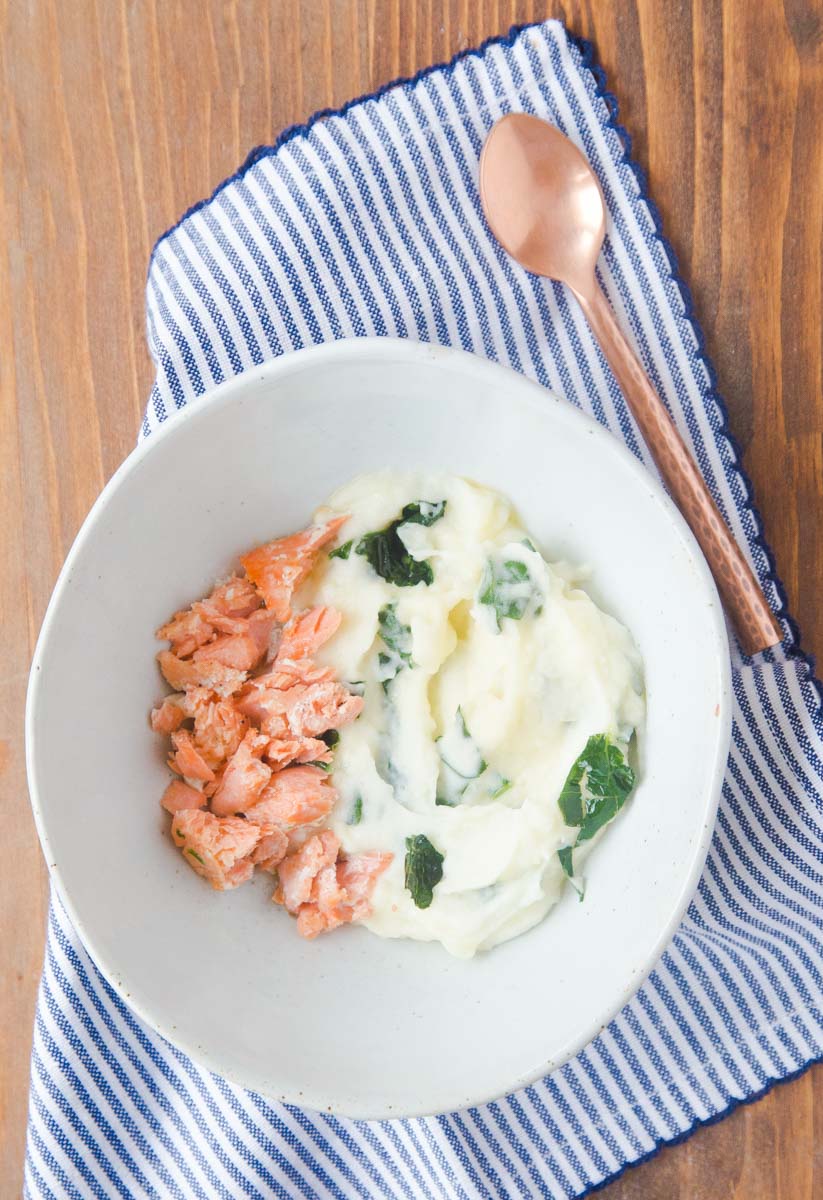 Baby Food: Salmon + Potatoes Colcannon