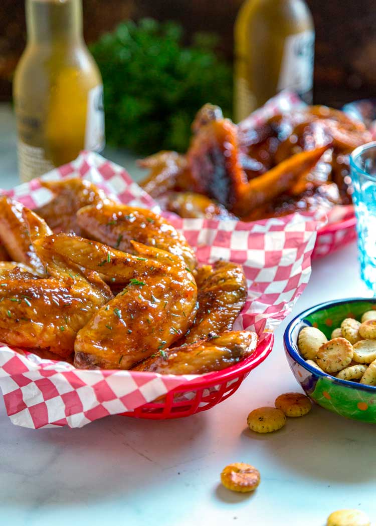 Smoked Honey Garlic Chicken Wings