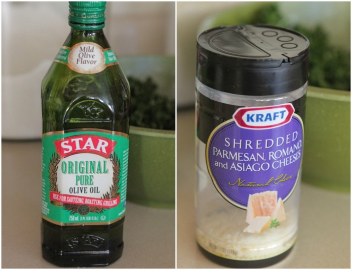 Aceite de oliva y parmesano