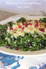 Blueberry Pomegranate Quinoa Kale Salad 