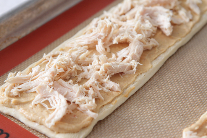 Cheesy Chicken Arugula Hummus Tartas-8