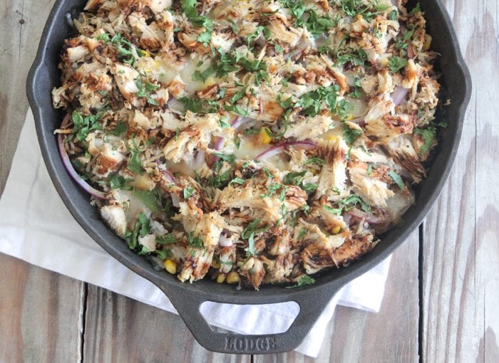 BBQ Chicken Rice Bake