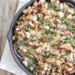 Barbacoa de arroz con pollo al horno