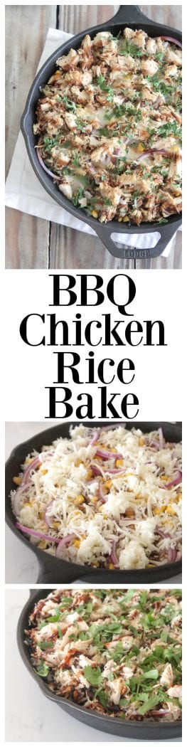 BBQ Chicken Rice Bake