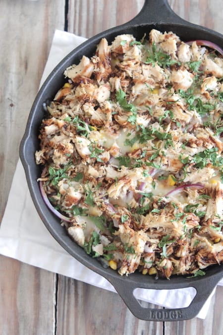 BBQ Chicken Rice Bake