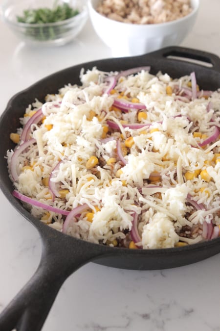 BBQ Chicken Rice Bake