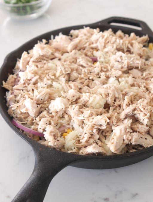 BBQ Chicken Rice Bake
