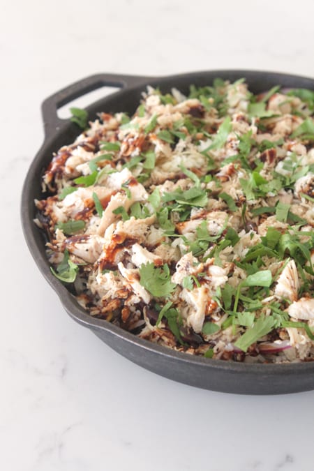 BBQ Chicken Rice Bake