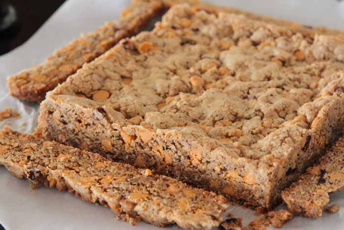 Barras de galleta de mantequilla marrón avena de harina de avena-11