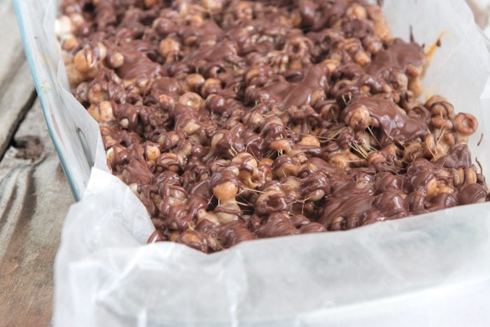 Gooey Chocolate Peanut Butter Crunch Bars