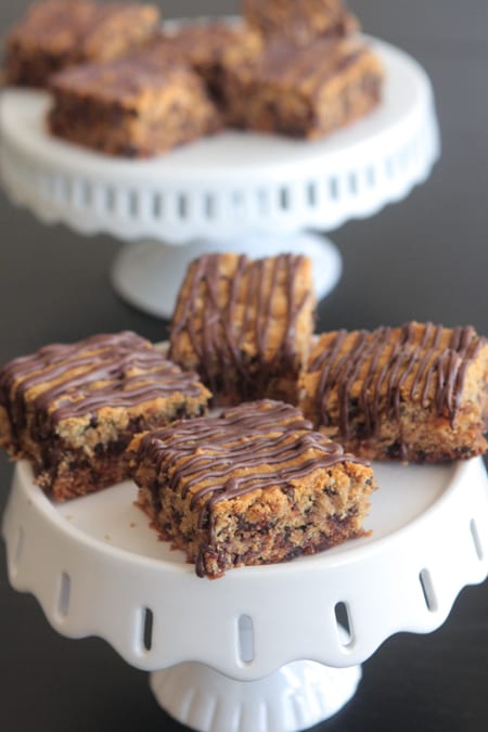Mantequilla de manà Plátano Chocolate Chip Bars