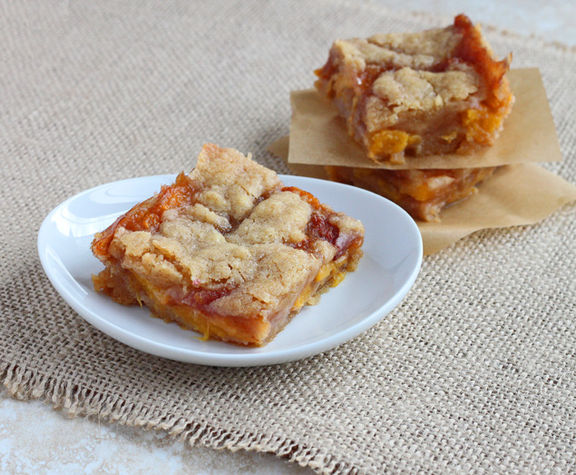 Peach Drunken Bares - DessertForTwo.com 