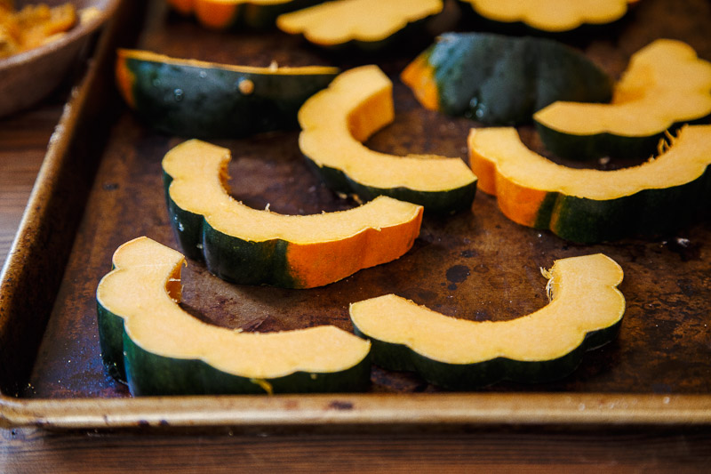 Acorn Squash en el horno