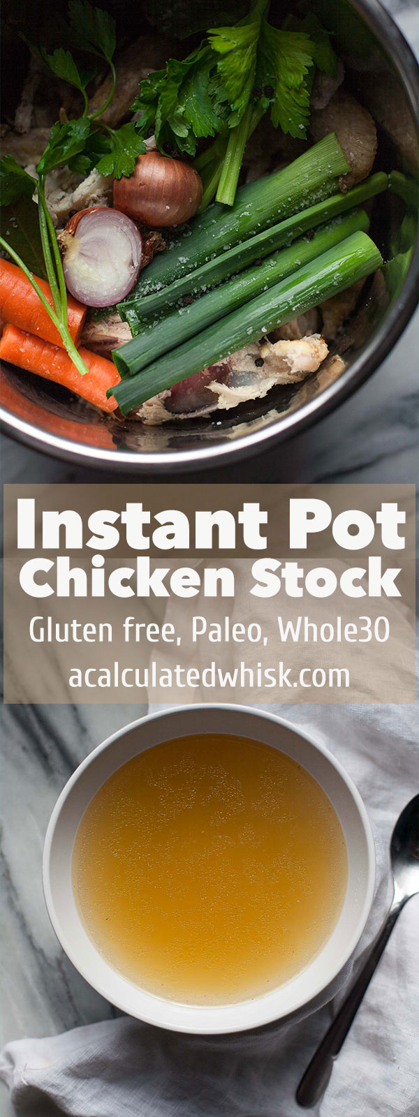 Caldo De Pollo Instantáneo (Paleo, Entero30) | acalculatedwhisk.com