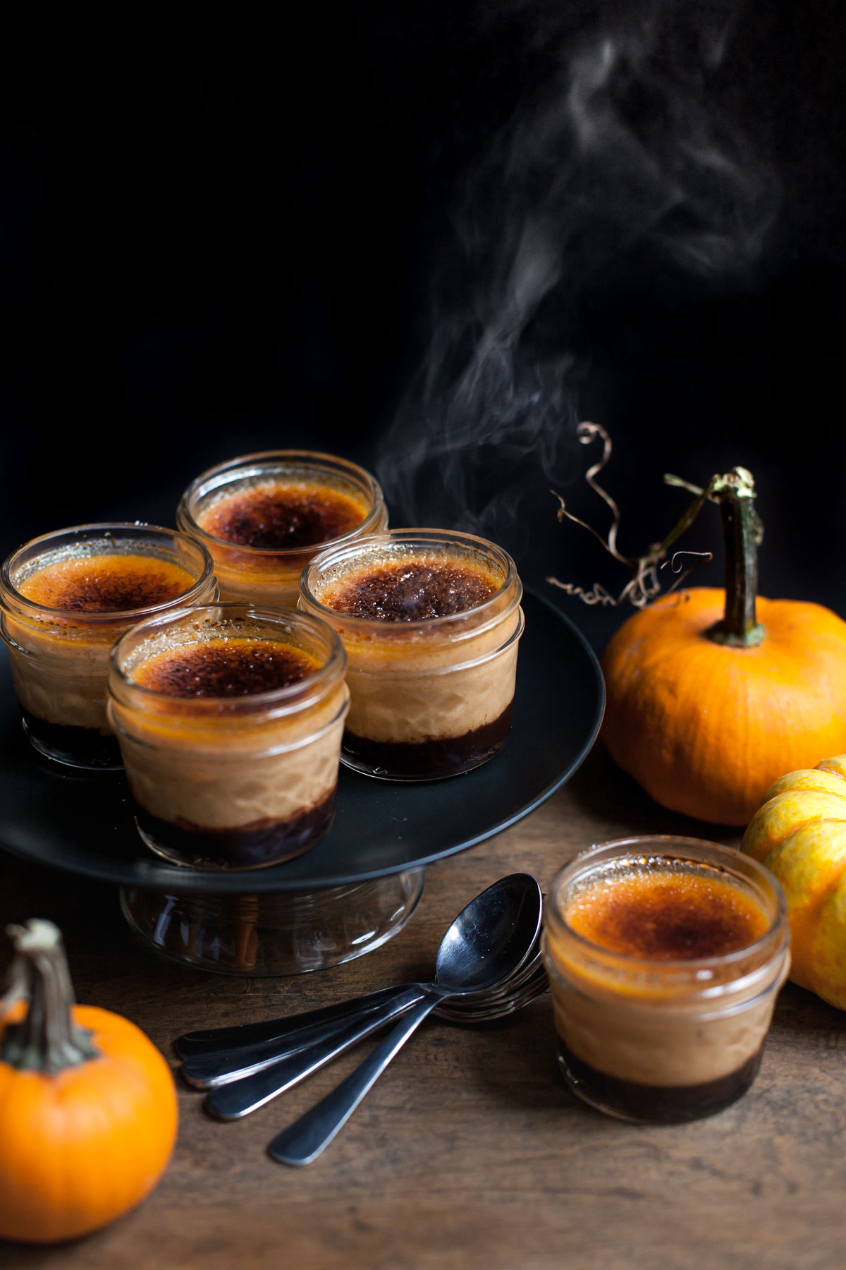 Chocolate Pumpkin Crème Brûlée (Sin grano)