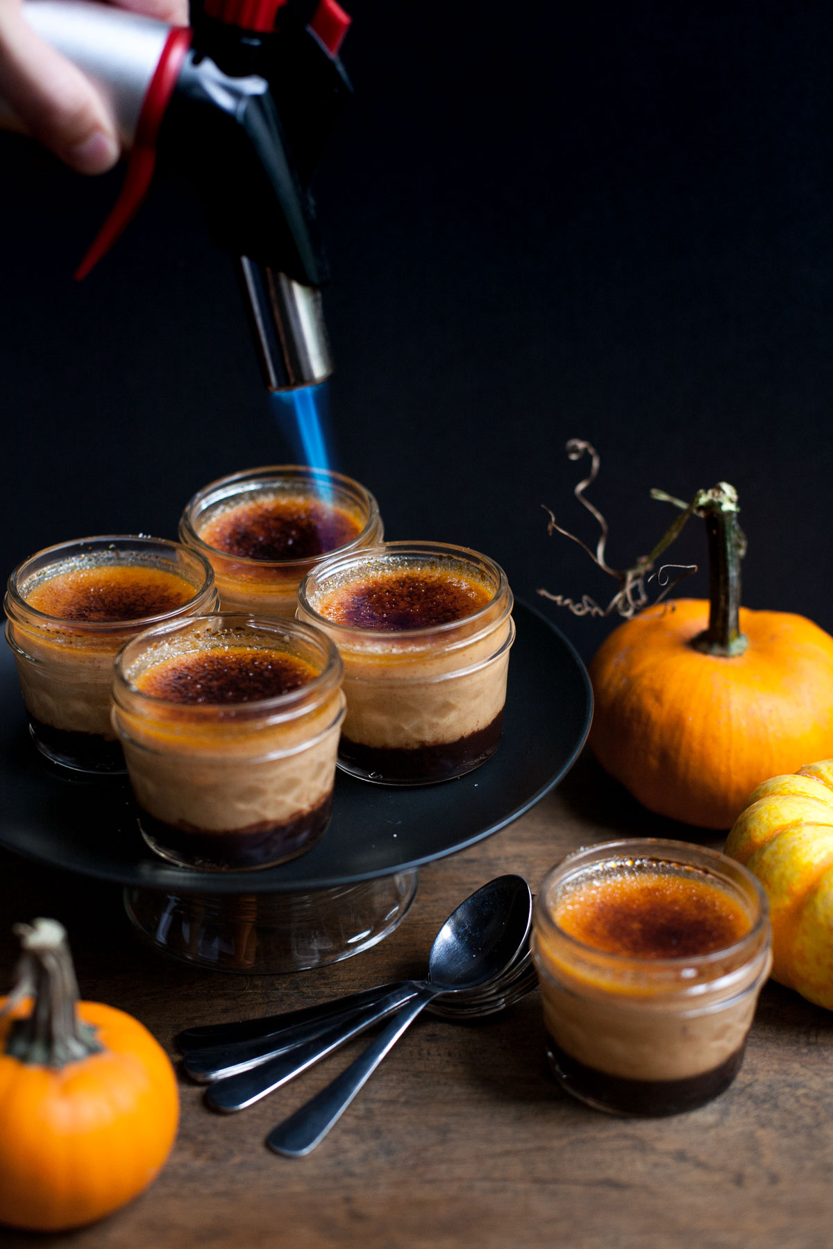 Chocolate Pumpkin Crème Brûlée (Sin grano)