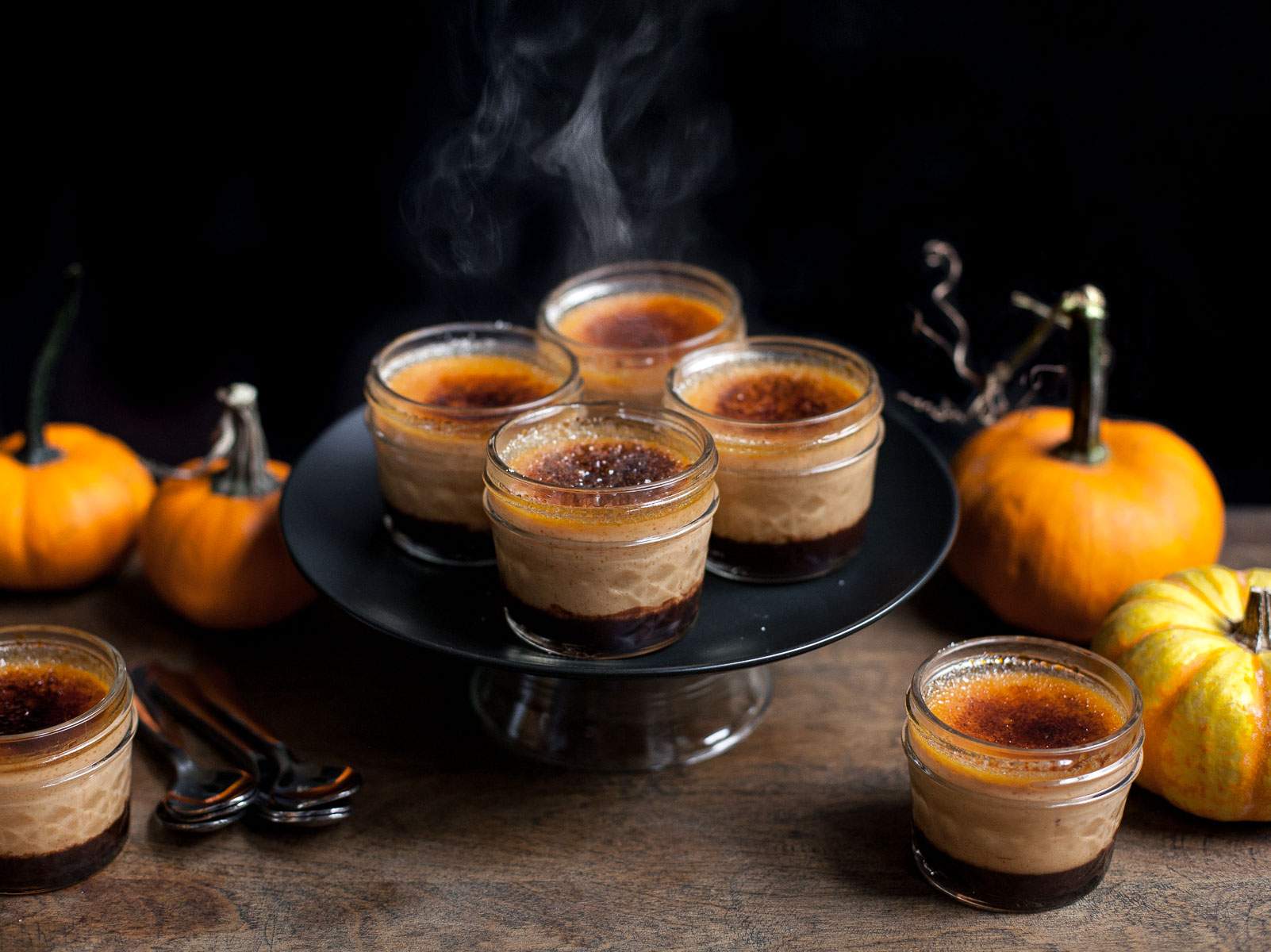 Chocolate Pumpkin Crème Brûlée (Sin grano)