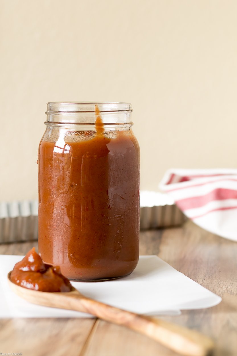 tarro de cocina lenta chipotle manzana buttter