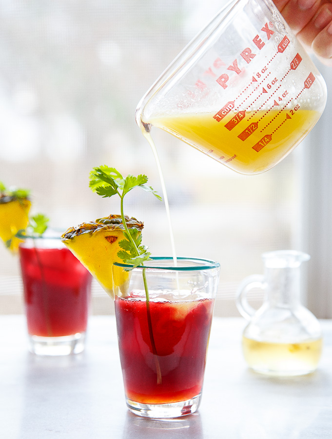 Mocktail Hibiscus de piña