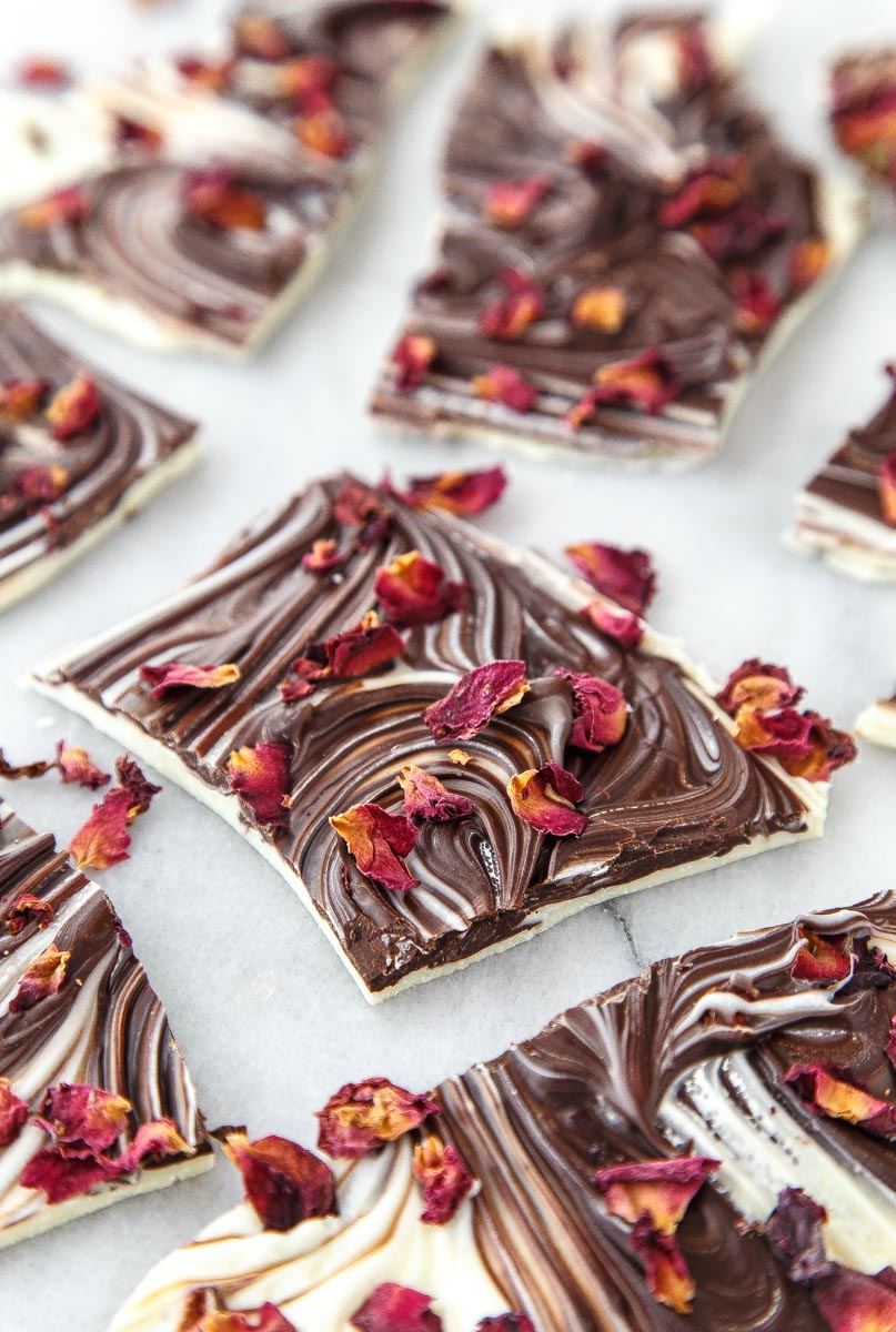 Love Bark: Rose + Chocolate