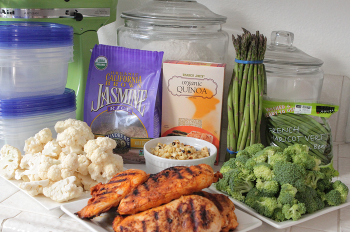 Pollo a la parrilla Veggie Bowls Meal Prep