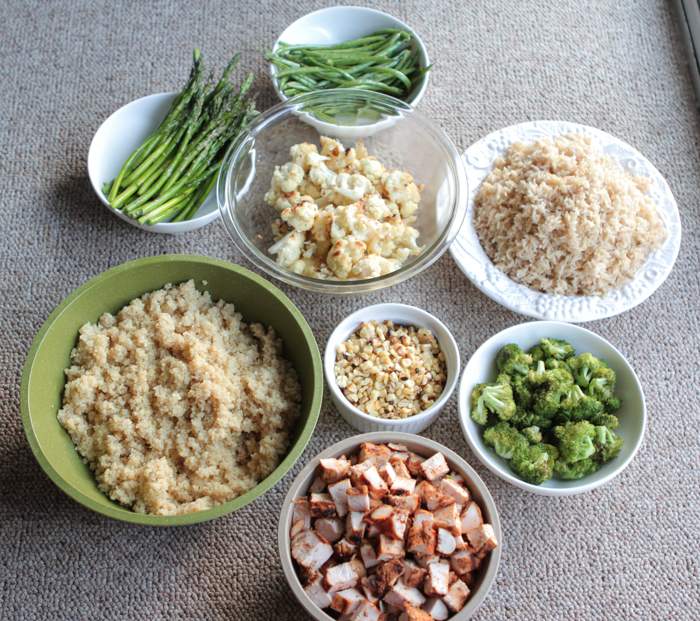 Pollo a la parrilla Veggie Bowls Meal Prep