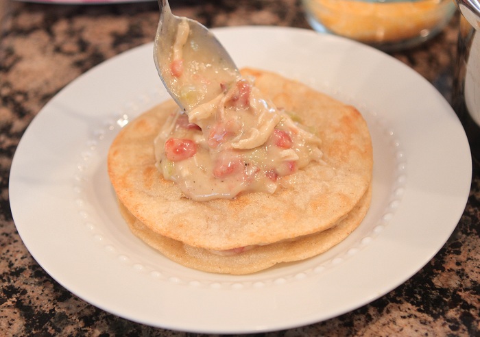 Enchiladas apiladas de pollo entre semana por