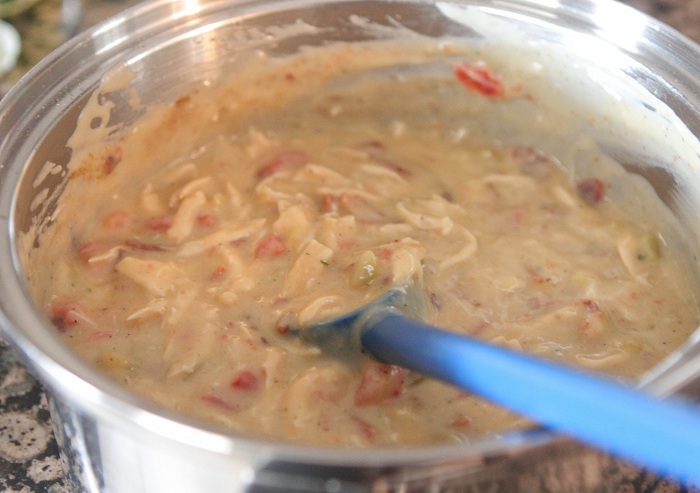 Enchiladas apiladas de pollo entre semana por