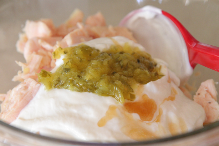Yogur griego flaco ensalada de pollo-7