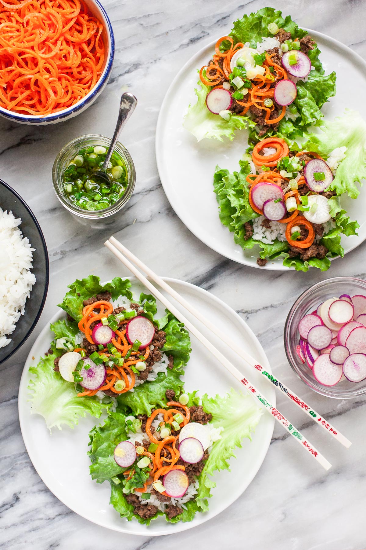 Wrap De Lechuga De Carne Vietnamita (Sin Gluten, Paleo Friendly)