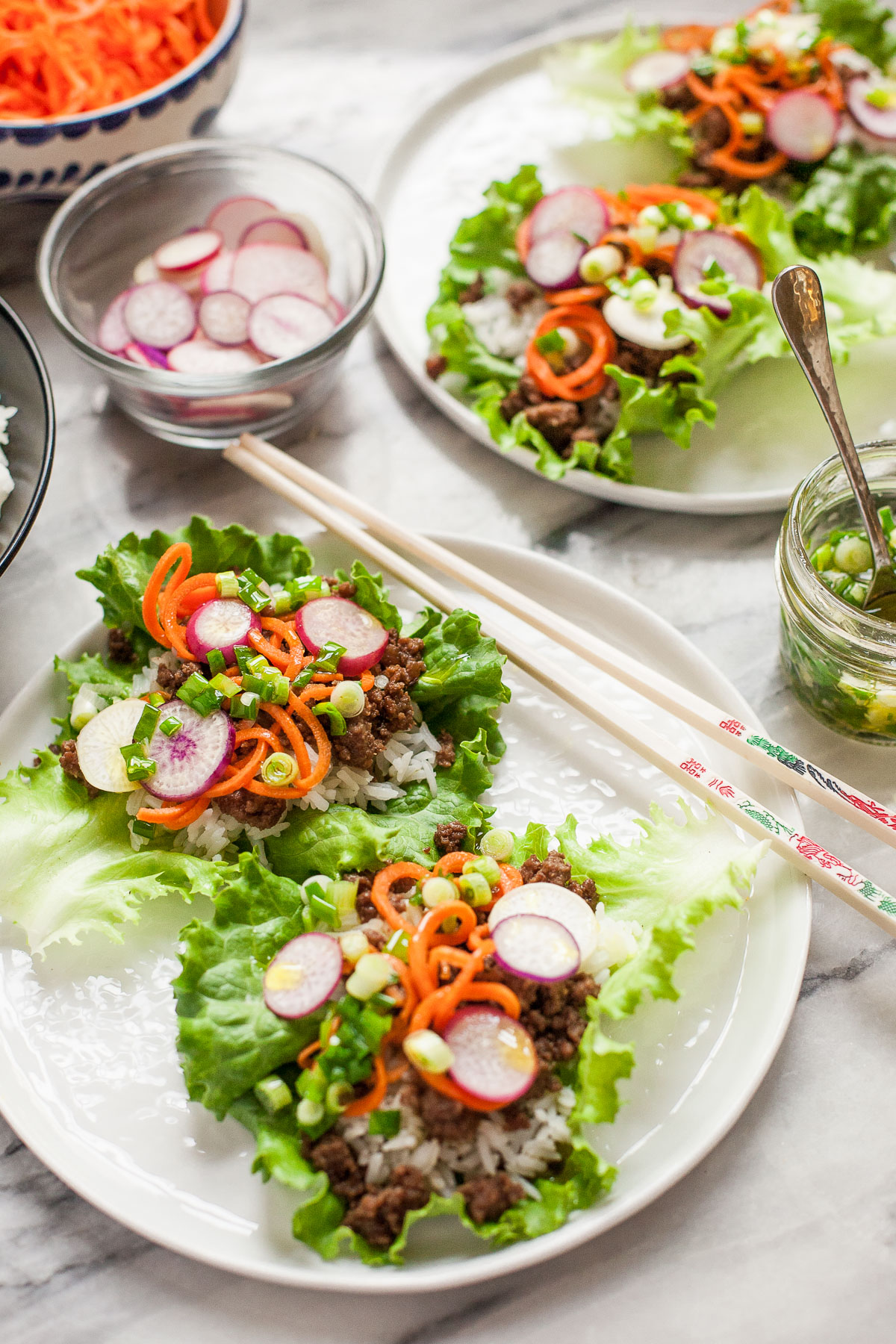 Wrap De Lechuga De Carne Vietnamita (Sin Gluten, Paleo Friendly)