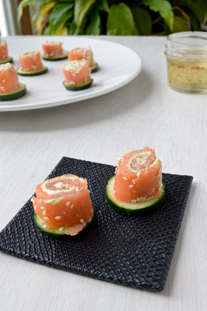Espirales De Aguacate De Salmón