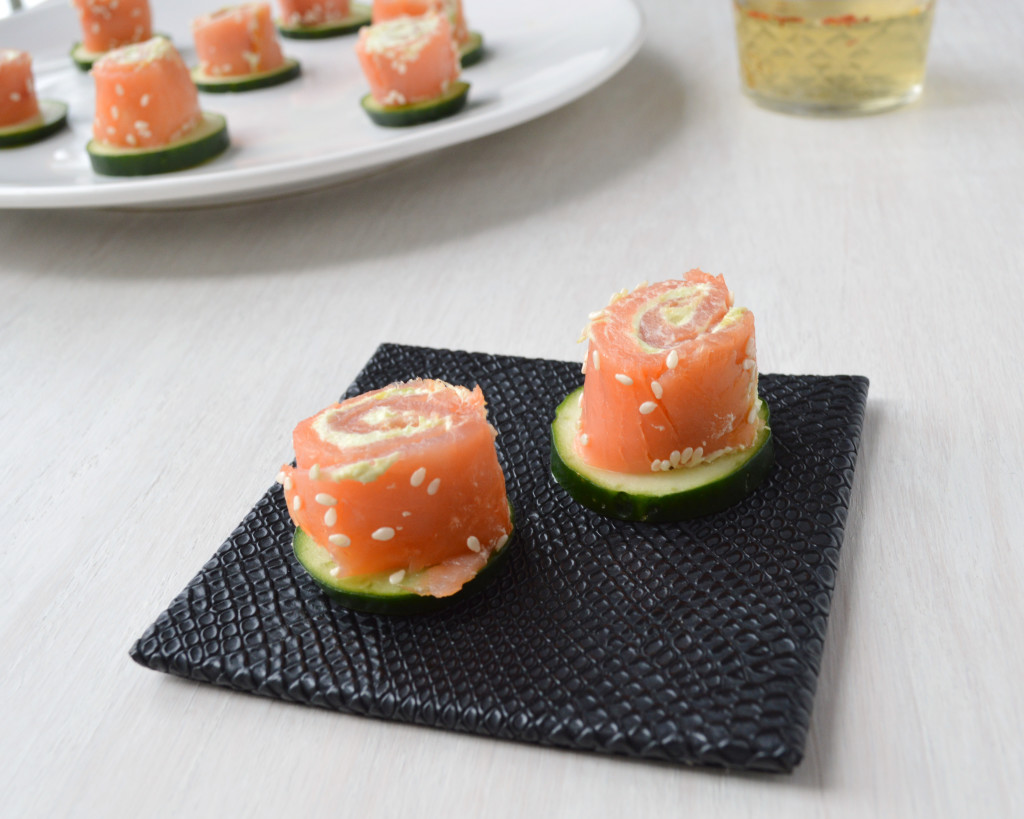 Espirales De Aguacate De Salmón