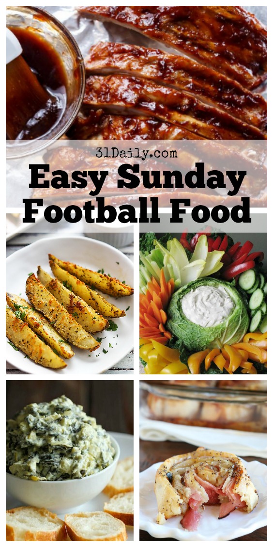 Easy Sunday Football Foods | 31Daily.com