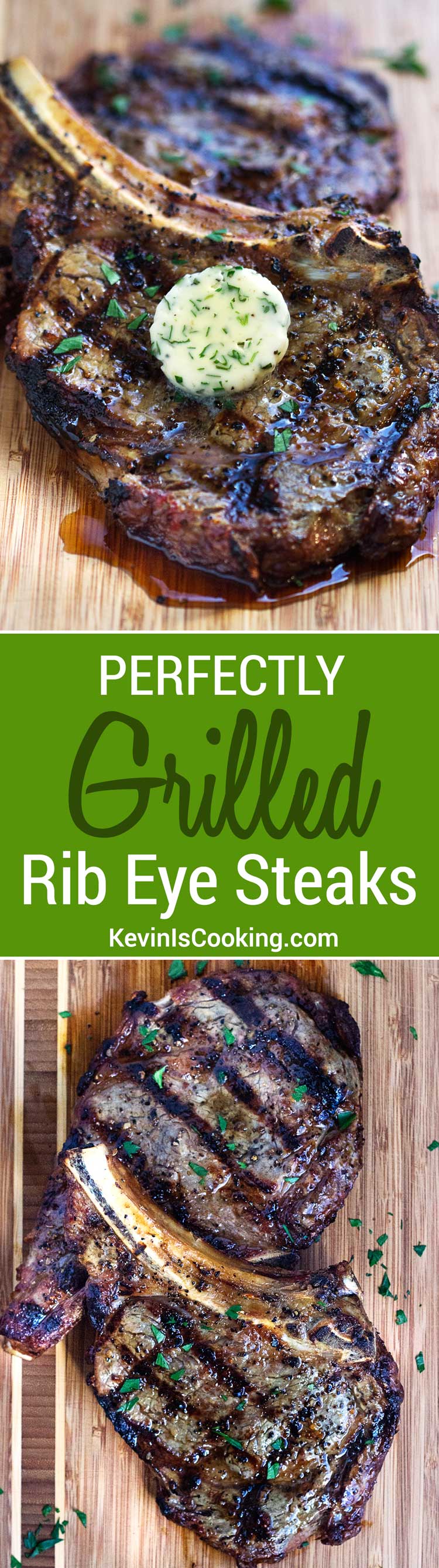 Este filete Rib Eye perfecto tiene un condimento que incluye semilla de eneldo y la ralladura de naranja y después de asar está cubierta con mantequilla compuesta. ¡El paraíso de los bistecs! ¡Siempre es nuestro favorito para asar y el sabor del condimento es tan bueno! 