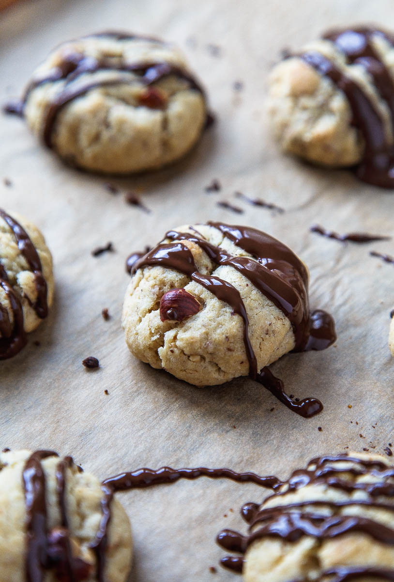 Galletas de chocolate con avellanas (Nutella)