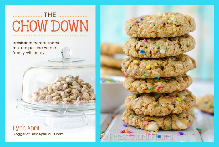 Galletas de avena con chip de chocolate blanco Funfetti: ¡Galletas de avena suaves y masticables rellenas con trocitos de chocolate blanco y un montón de chispas para celebrar cualquier ocasión!