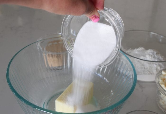 Cookies de chip blanco de Funfetti