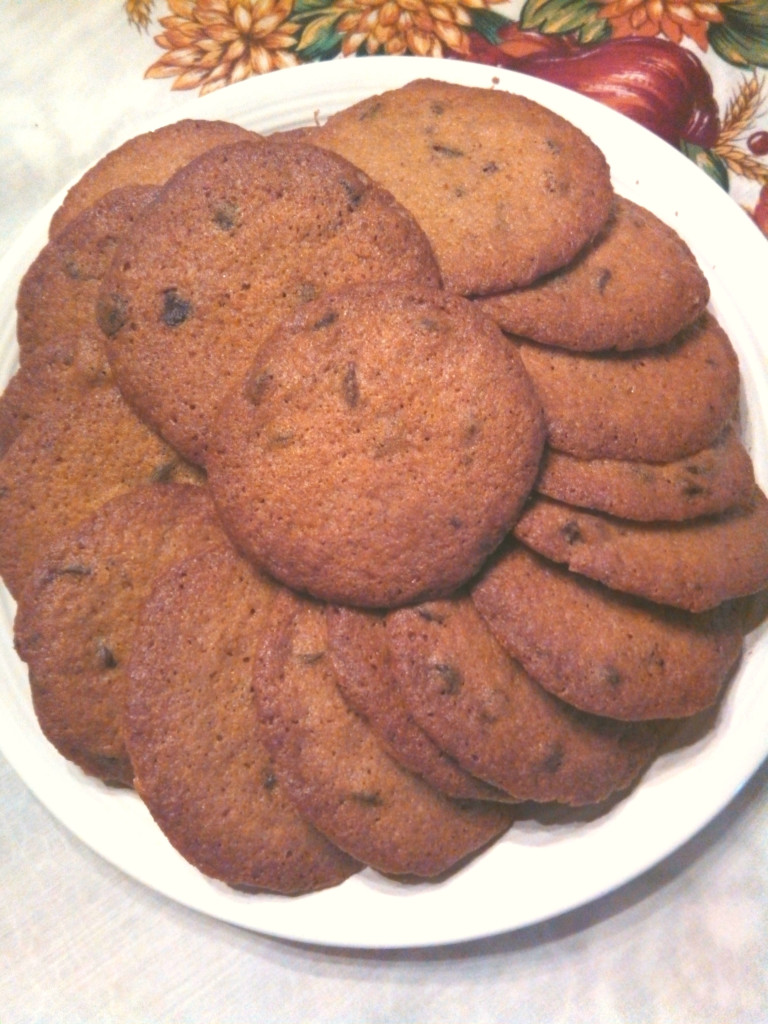 Galletas finas y crujientes de chocolate
