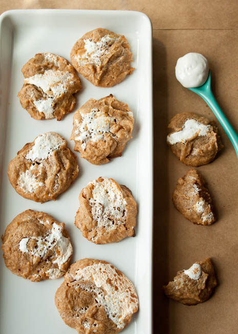 Galletas de mantequilla de maní y malvavisco rápidas {sin gluten}