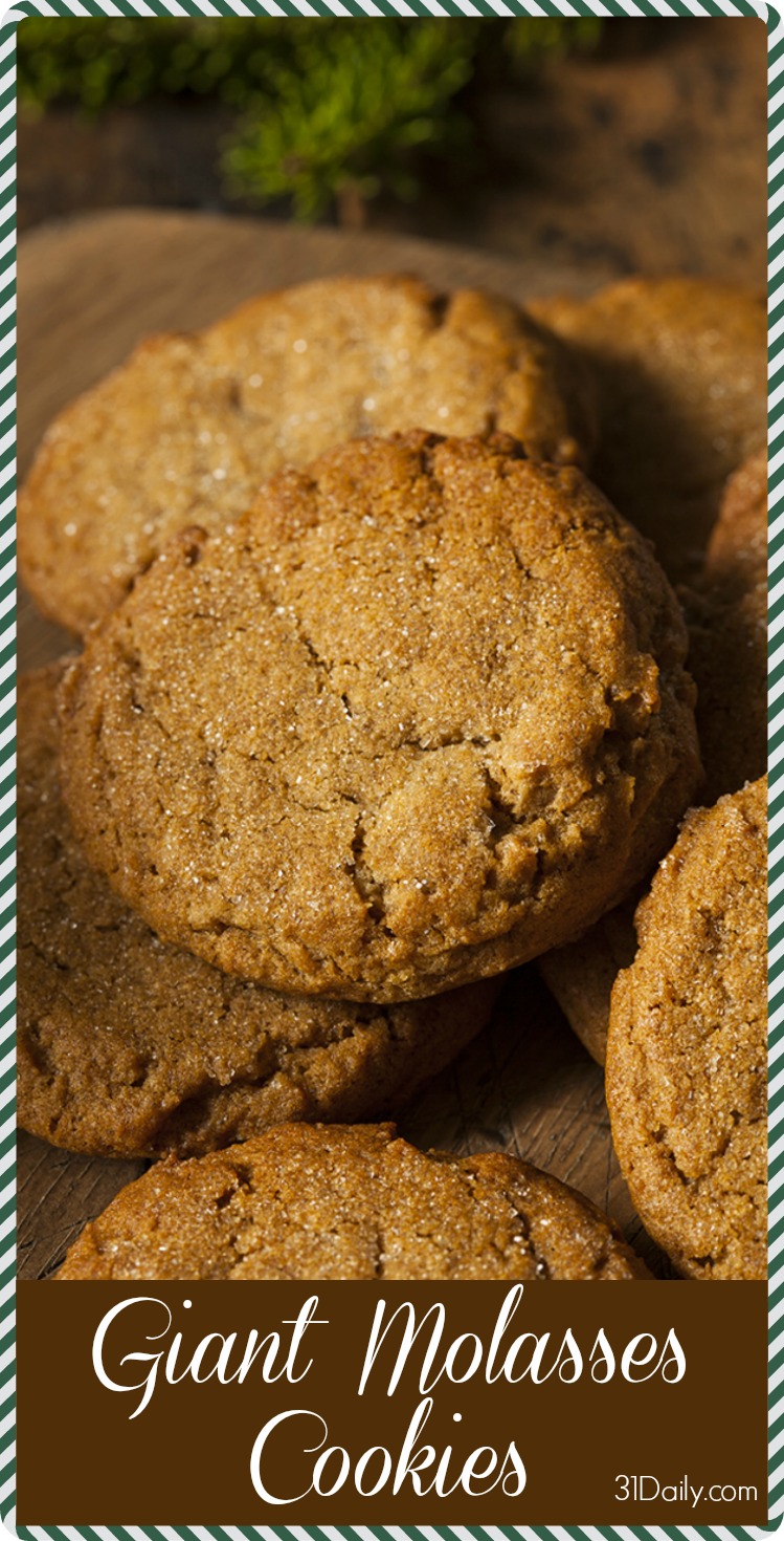 Galletas de melaza gigantes blandas y masticables | 31Daily.com