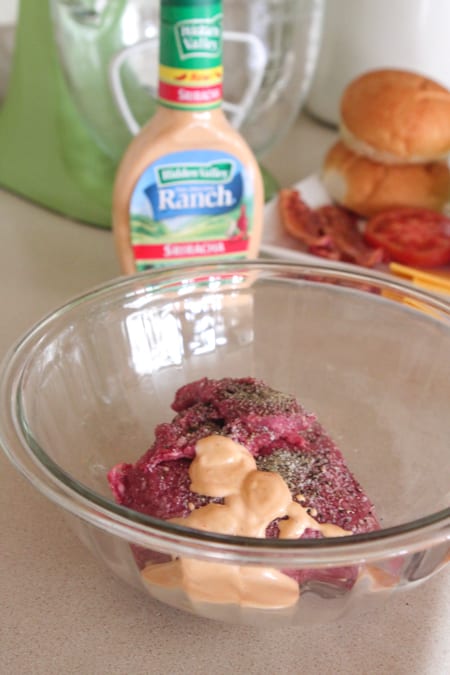 Hamburguesa con queso y tocino