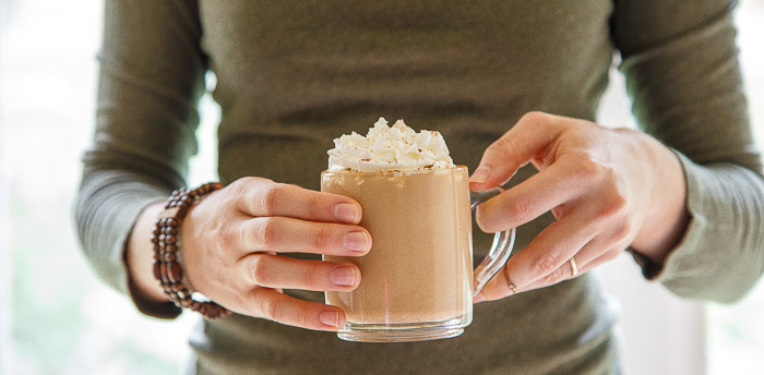 Pumpkin Spice Latte at home @dessertfortwo