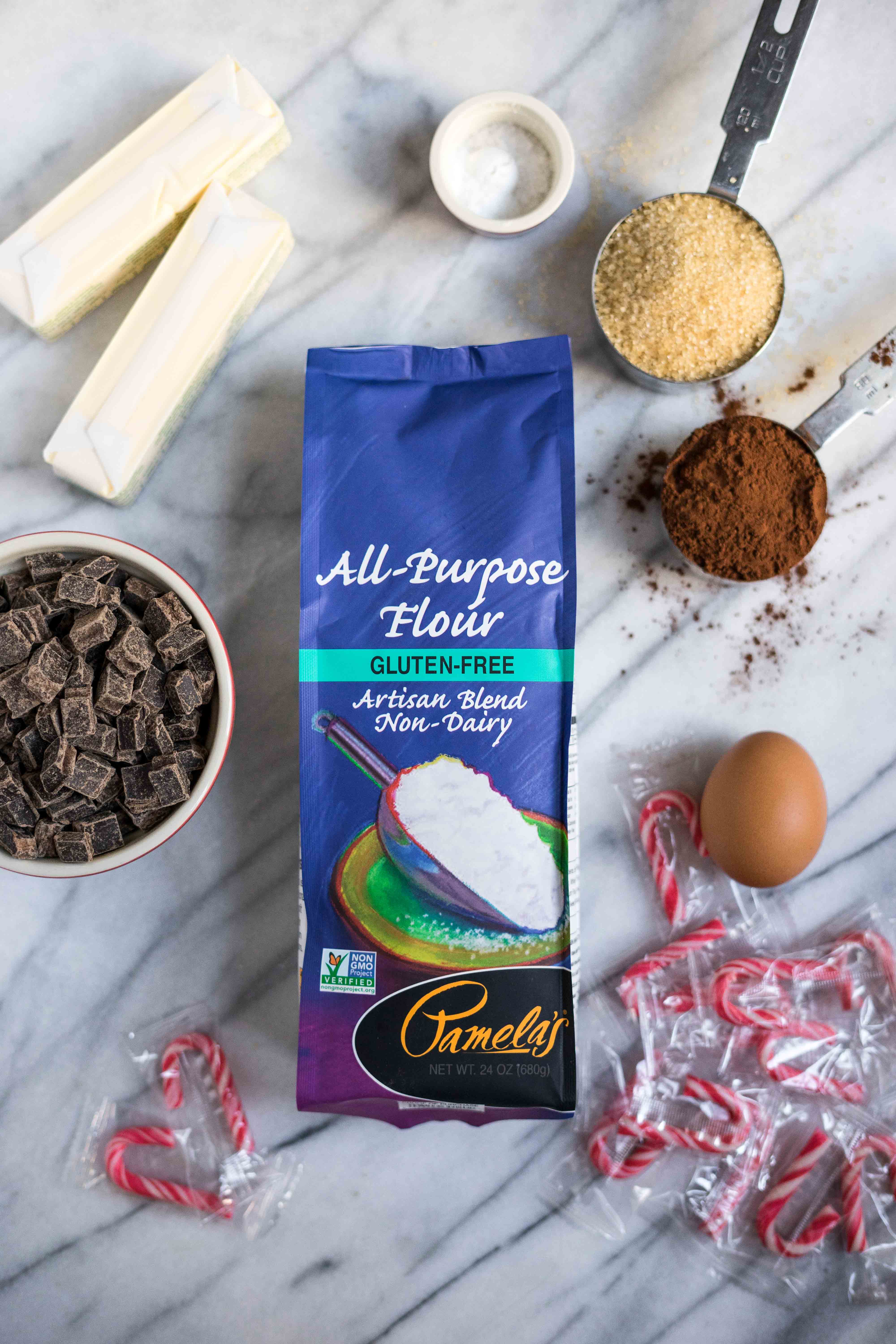 Huellas de menta de chocolate sin gluten