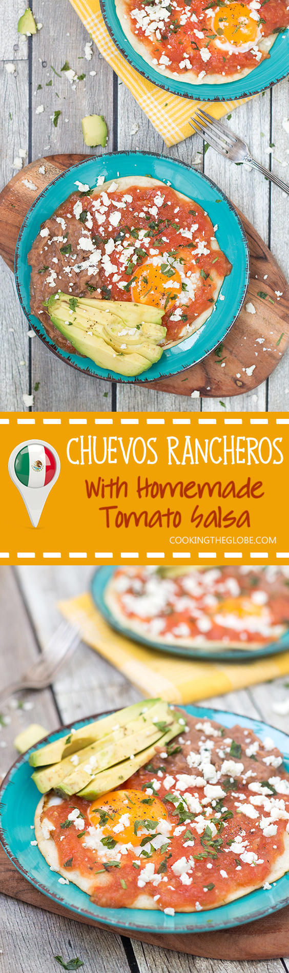 No hay nada mejor que los tradicionales mexicanos Huevos Rancheros en la mañana. ¡Prueba esta receta fácil y deliciosa con salsa casera!