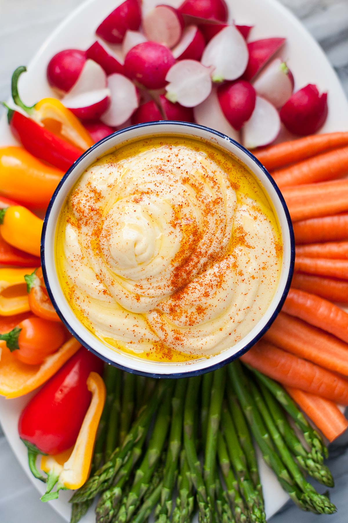 Hummus Paleo De Patata Con Crudités