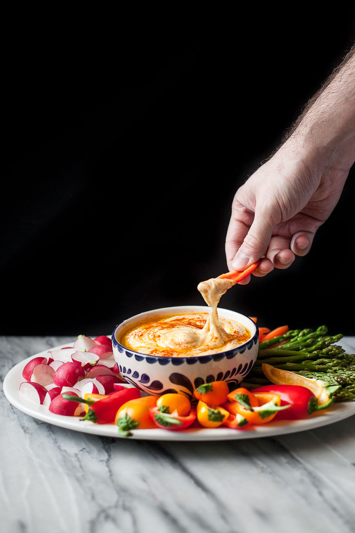 Hummus Paleo De Patata Con Crudités