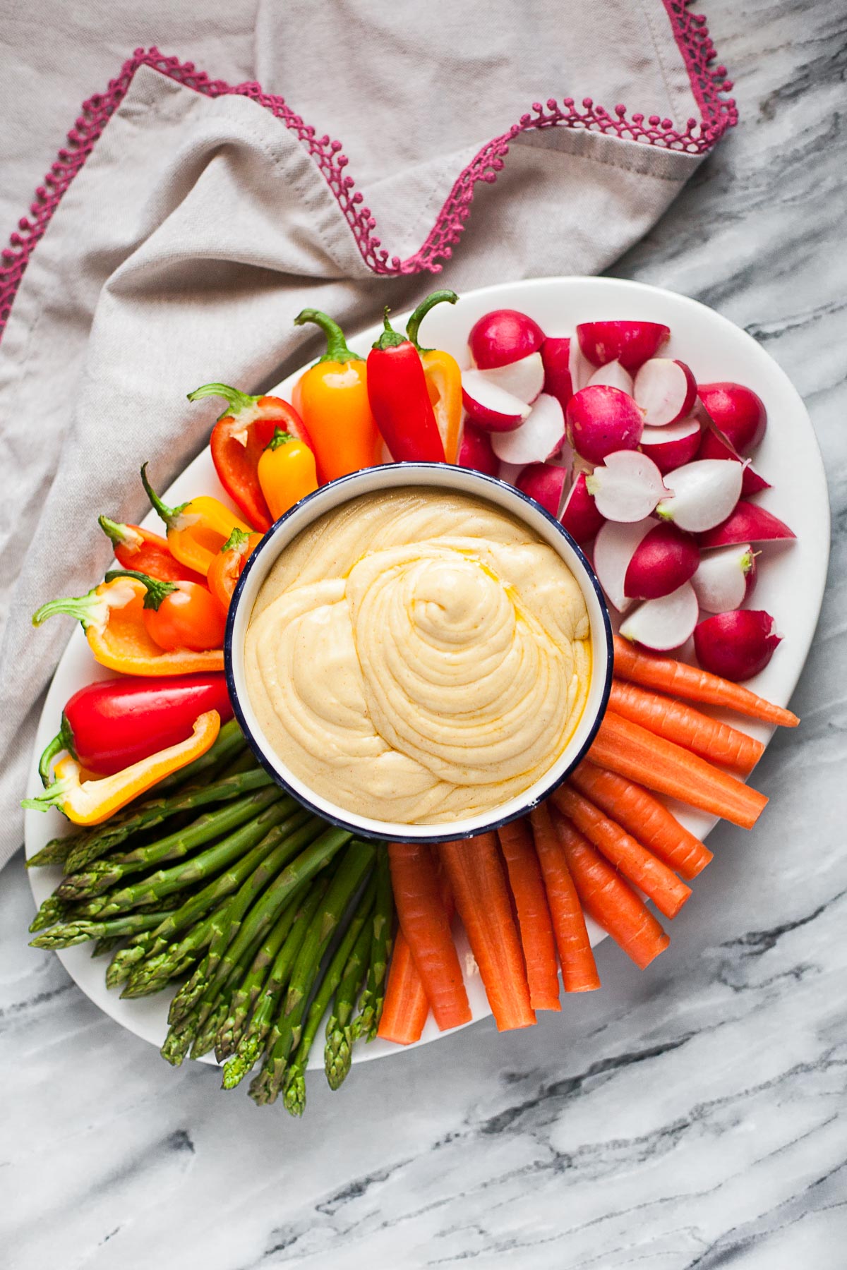 Hummus Paleo De Patata Con Crudités