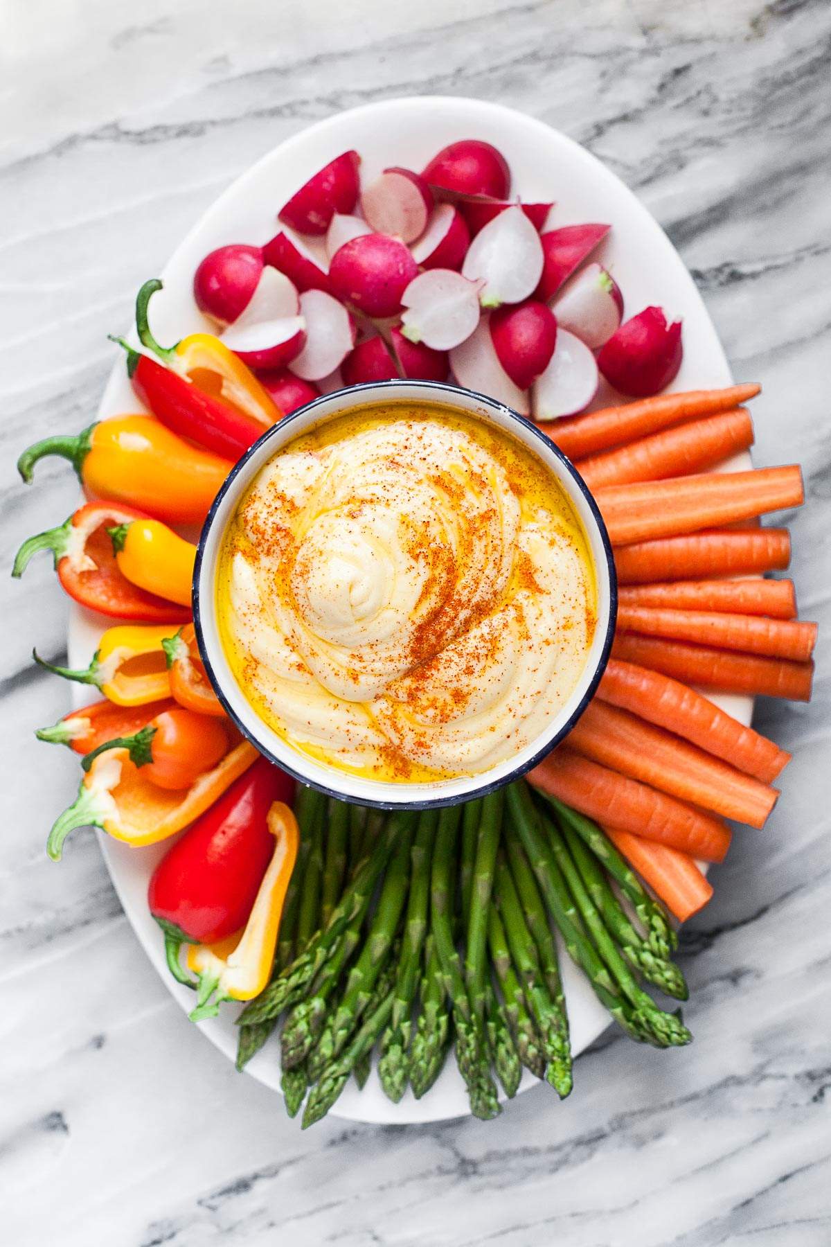 Hummus Paleo De Patata Con Crudités