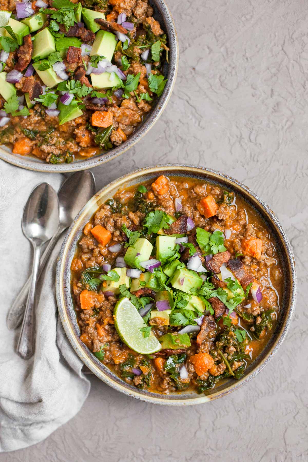 Instant Pot Bacon ; Sweet Potato Chili (Paleo, Whole30)